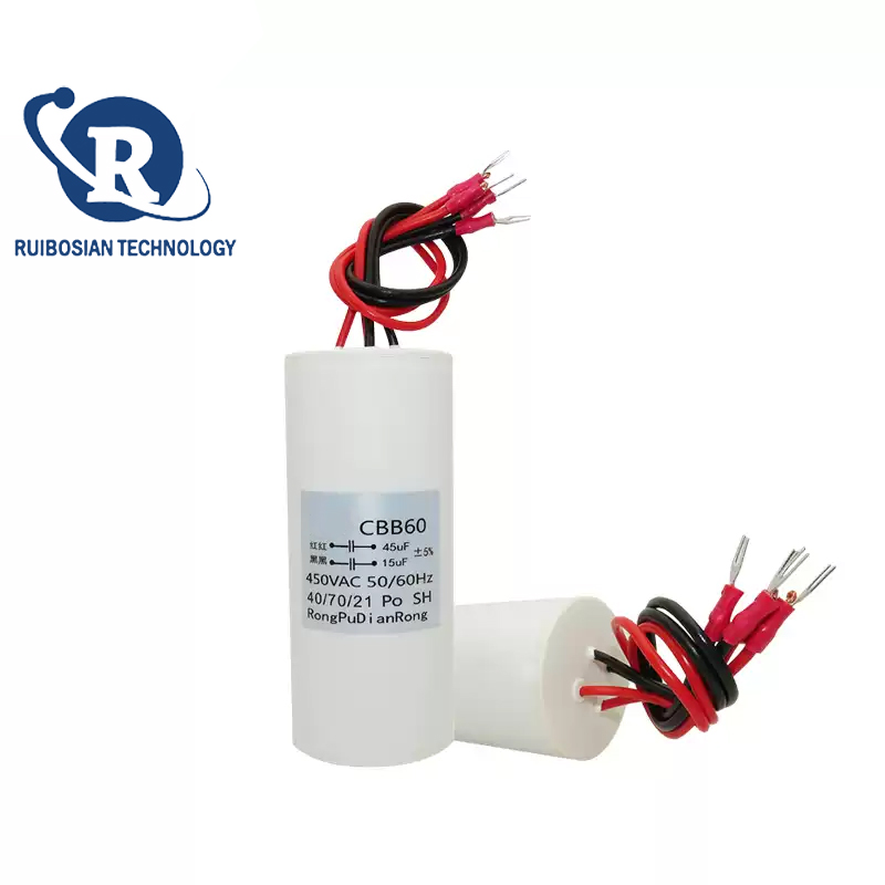 Engine Hoist Crane - CBB60 15UF+45UF 3wire/4wire double capacitor 450V