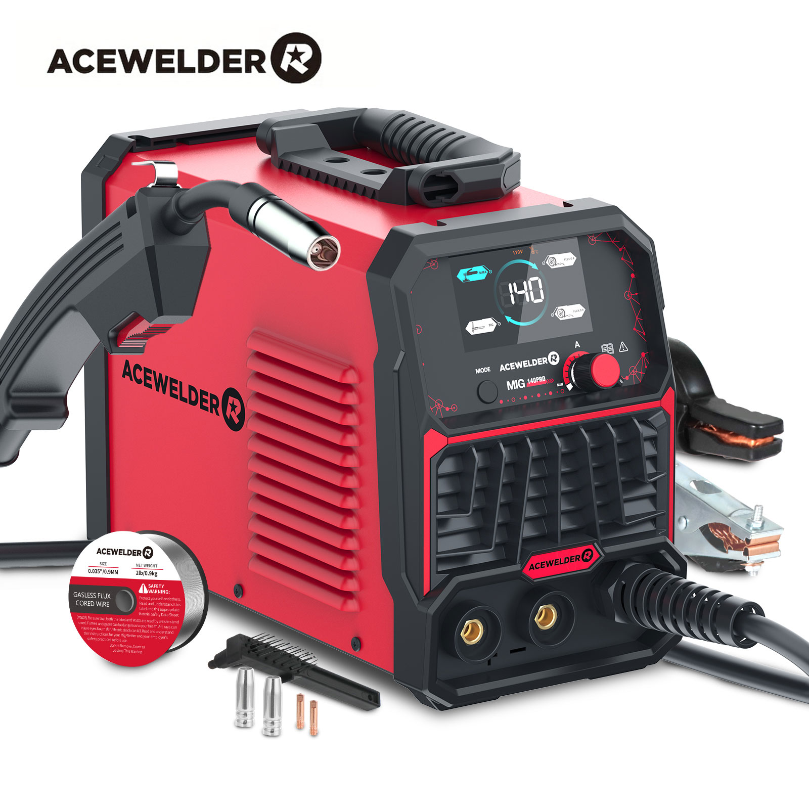 ACEWELDER 140A MIG Welder 110V - Tig Welder Machine のレビューと価格