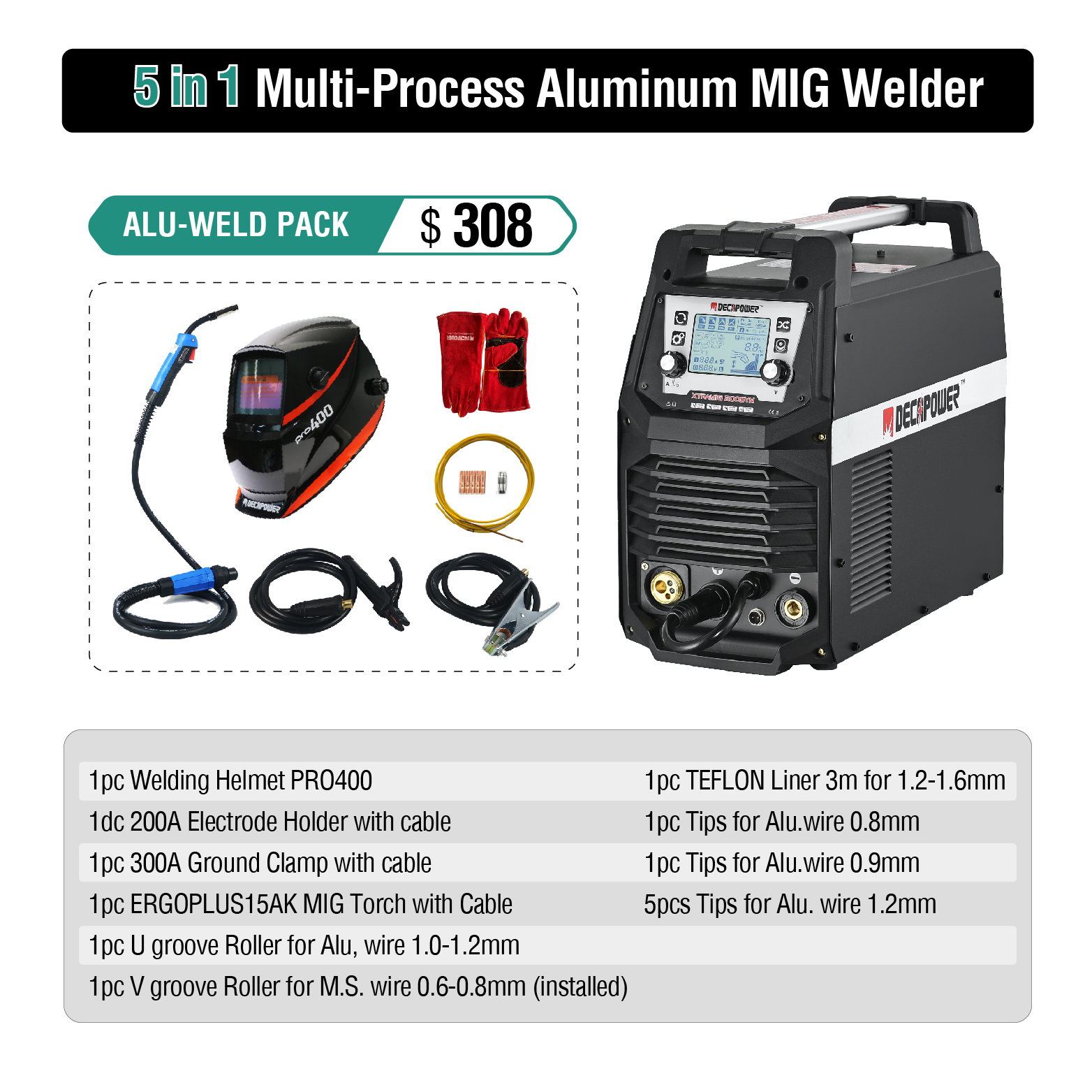 MSFactory WHOLESALE 5 in 1 MMA - Tig Welder Machine のレビューと価格