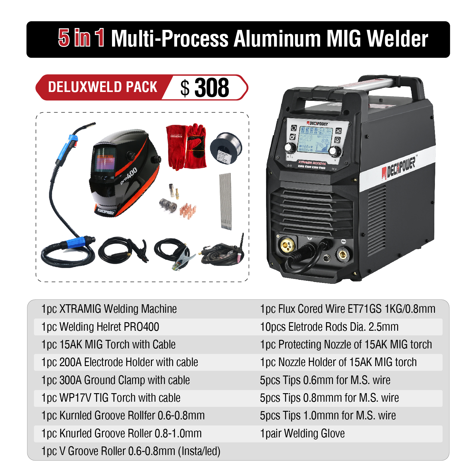 MSFactory WHOLESALE 5 in 1 MMA - Tig Welder Machine のレビューと価格