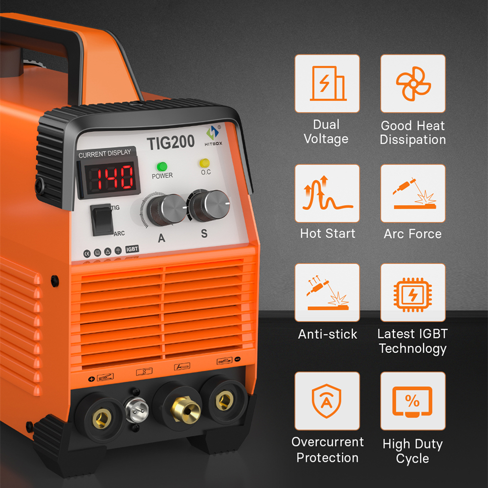 HITBOX TIG200 2 in 1 Welding M - Tig Welder Machine のレビューと価格