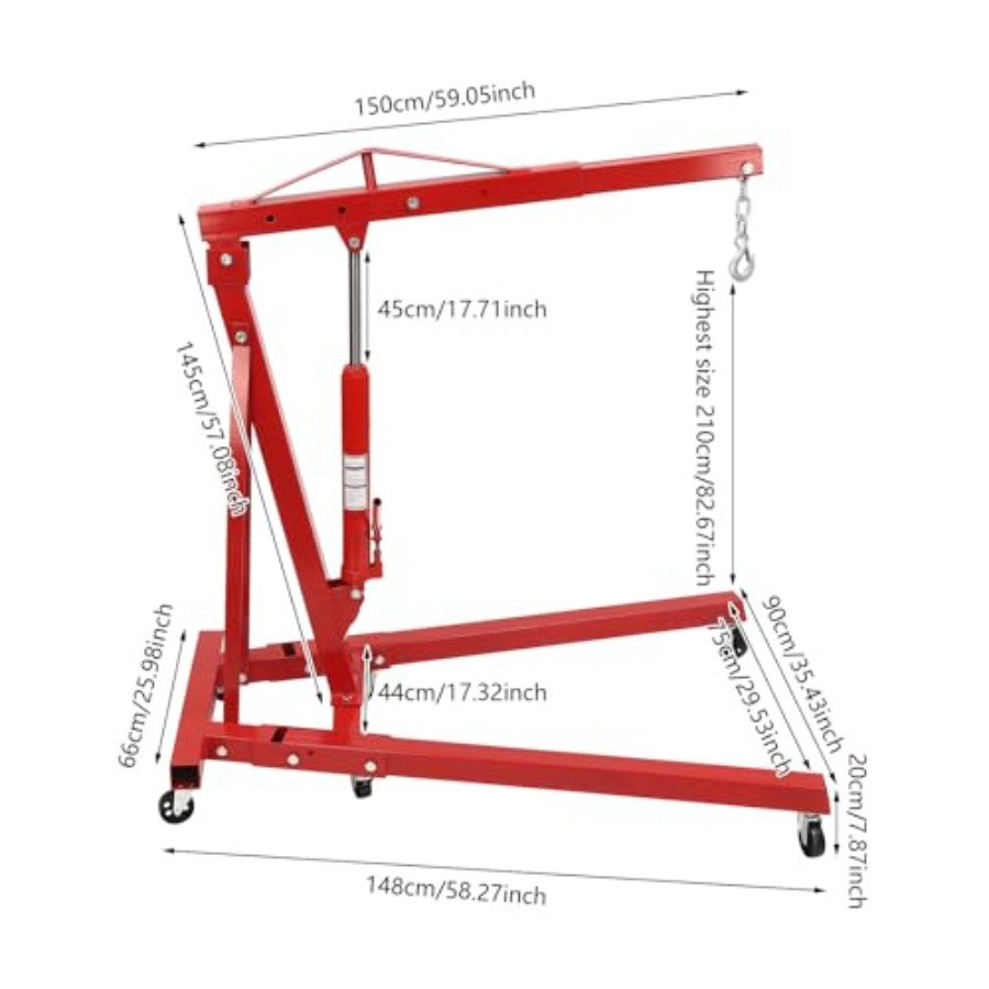 Folding Engine Hoist 1102lbs C - Engine Hoist Crane のレビューと価格