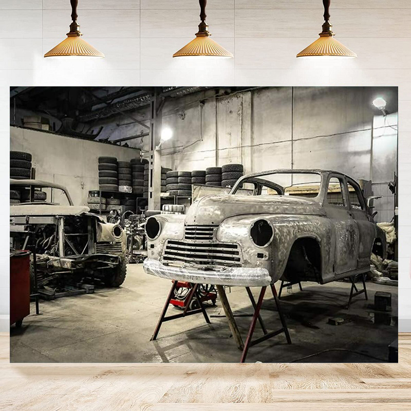 Auto Repair Shop Tyre Lights P - Auto Repair Shop Background のレビューと価格